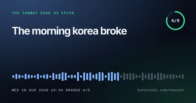 The Tanmay Edge EP106 card: The morning korea broke, graded 4/5